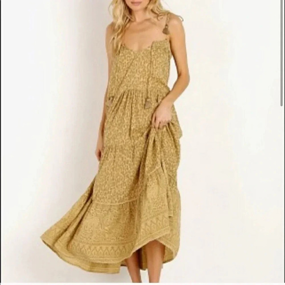 NWT Spell & The Gypsy Collective Wild Things Leopard Maxi Dress Size S - Picture 2 of 9